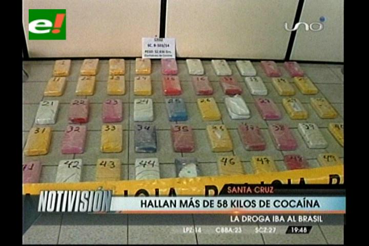 Felcn incauta más 58 kilos de droga y detiene a 4 personas – eju.tv
