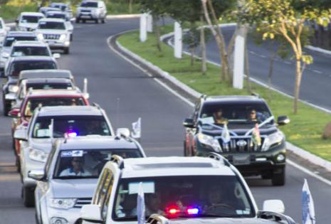 La Caravana de integración Santa Cruz - Mato Grosso retornó este viernes