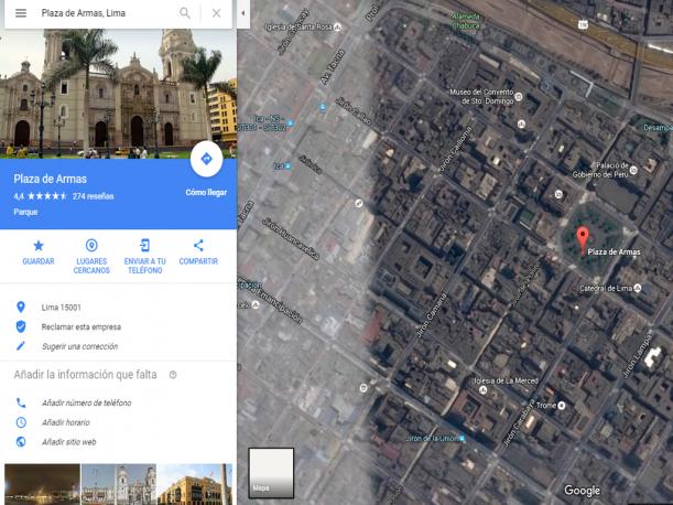 Al pulsar la opción “Tierra”, el mapa de Google Maps te debe aparecer así. (Foto: Captura) Al pulsar la opción “Tierra”, el mapa de Google Maps te debe aparecer así. (Foto: Captura)