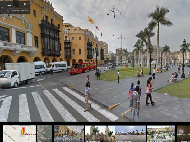 Cuando entres a Google Street View podrás ver los lugares en 360 grados. (Foto: Captura)