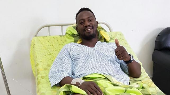 El defensor Rolando Barra estuvo hasta el martes internado en la Trauma Clinic. Foto. DIEZ %image_alt%