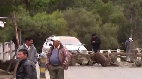 Bloqueo en Tarija. 