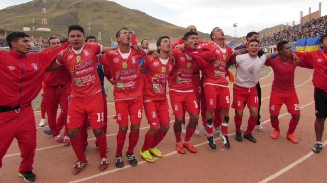 Guabirá festejó su pase a la final tras ganarle a EM Huanuni por penales. Foto: DIEZ %image_alt%