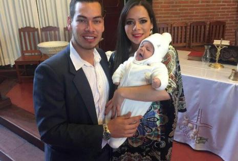 Los padrinos de Dieguito son Carlos Andrés Gutiérrez y Maria Renee Gutiérrez