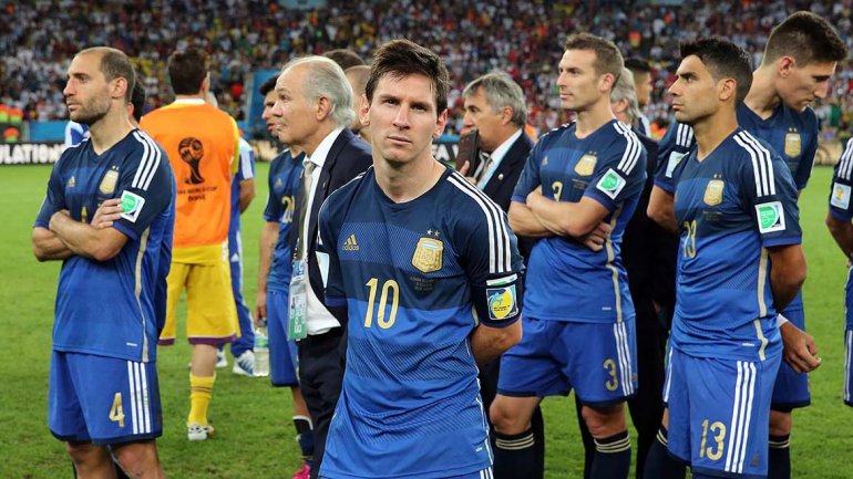 El seleccionado argentino no pudo conseguir su tercer título del mundo, al perder frente a Alemania por 1-0 en la final del Mundial Brasil 2014