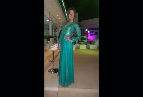 Adriana Delgadillo (Banco Ganadero) este traje verde le sentó muy bien
