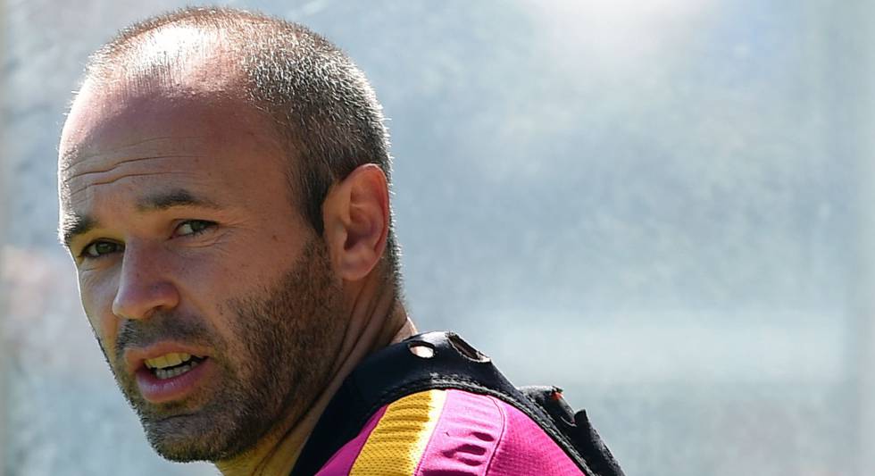 Iniesta, en la ciudad deportiva del Barcelona.