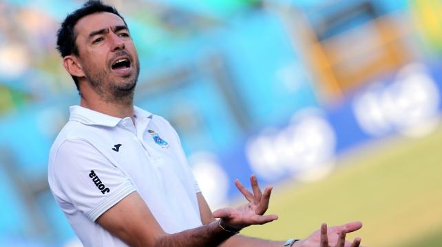 Hernán Boyero debe esperar unos días para saber si continuará al mando de Blooming. Foto: Rolando Villegas %image_alt%