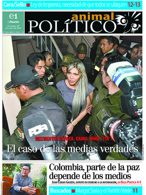 Portada de Animal Político, domingo 29 de mayo de 2016