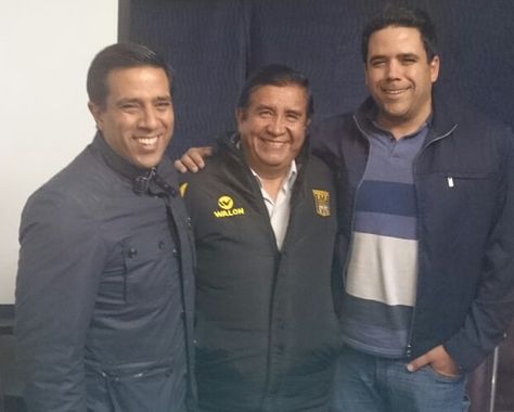 César Farías (izq.), César Salinas y Daniel Farías.