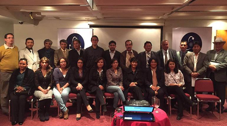 Representantes del directorio y comisiones de la Sociedad Boliviana de Energía Nuclear, el 20 de mayo. | Soboen