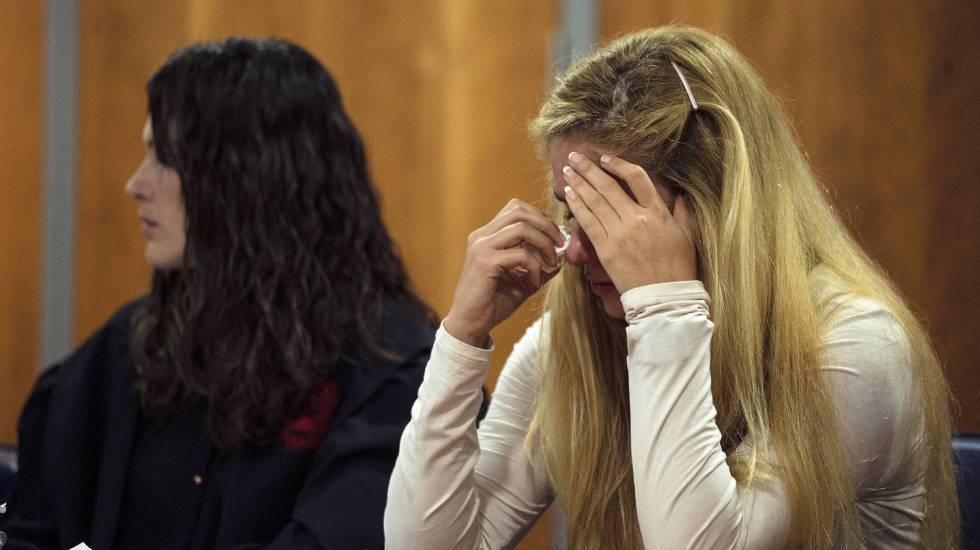 La modelo eslovaca María Kukucova, durante el juicio. La modelo eslovaca María Kukucova, durante el juicio.