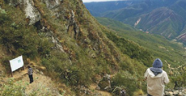 Uno de los atractivos naturales de la zona es el camino de los incas