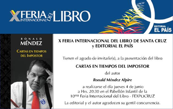 presentación del libro de ronald méndez