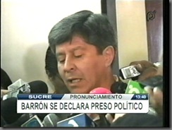 JAIMEBARRONsedeclaraperseguidopolitico