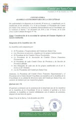 Convocatoria Asamblea Extraordinaria 07.12.10