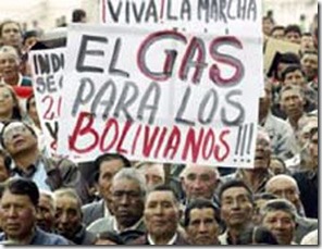 Bolivia-mani gas