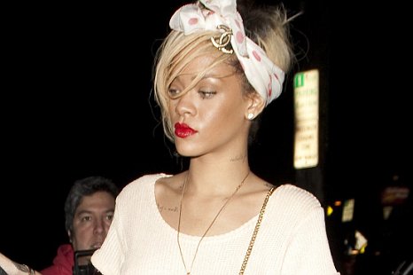 Rihanna seen leaving her favorite restaurant, Il Ristorante Di Giorgio Baldi in Santa Monica, California, USA