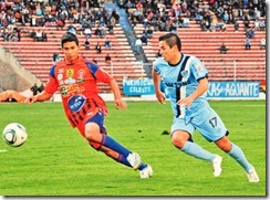 LPZ- 14-04-2012.-Bolivar empató con Guabirá partido jugado en el estadio Hernando Siles, por la décima sexta fecha del torneo de La Liga de Futbol Boliviano.