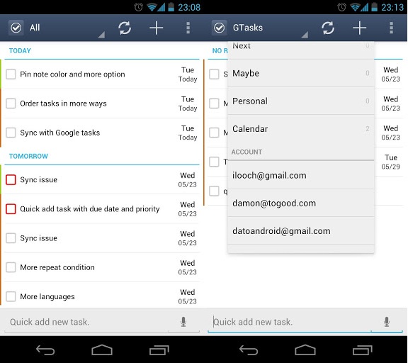 GTasks Android 2