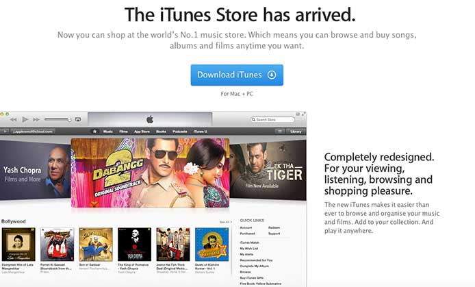 iTunes en India iTunes en India