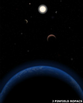 Así se vería el sistema de Tau Ceti