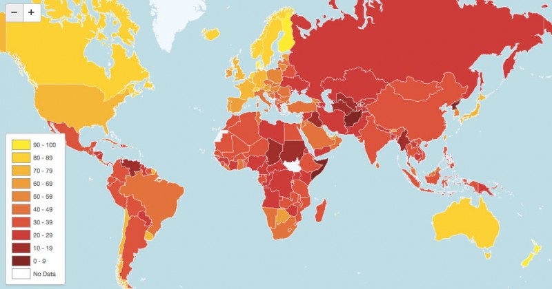Corrupción en el planeta durante el 2012