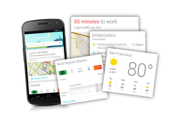 Gogole Now en el teléfono Nexus 4