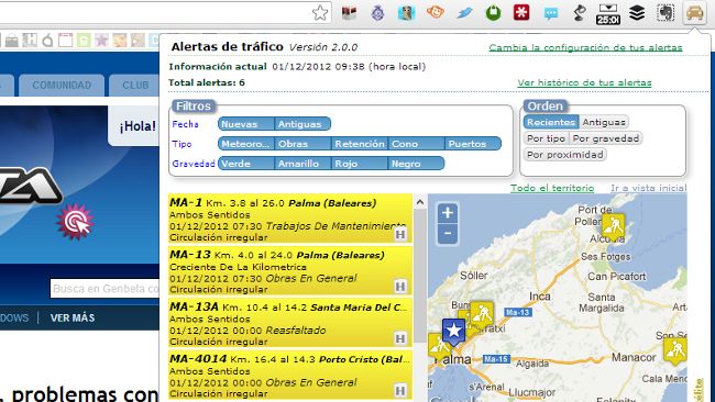 Alertas de tráfico, para estar al tanto de las incidencias en carretera