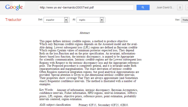 documento traducido