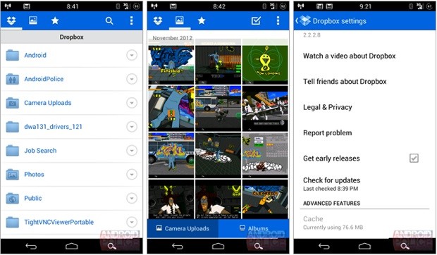 Dropbox beta para Android permite compartir y organizar tu colección de fotos en la nube