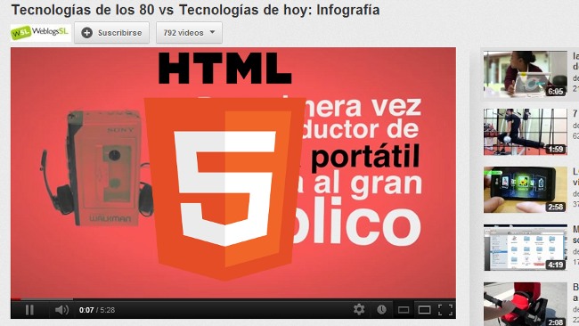 HTML5ify, para sustuir los vídeos en flash por su alternativa en HTML5