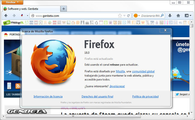 Firefox 18