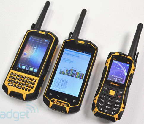 runbo x5 x3 x1 telefonos robustos ces 2013 Tres teléfonos Android al estilo walkie talkie presentados en el CES 2013