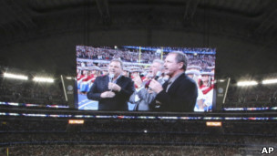 TV en el estadio de Dallas