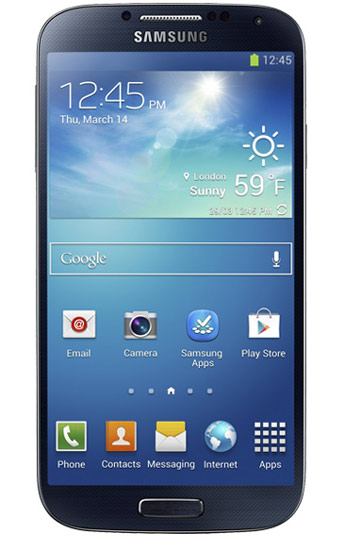 Frontal del Samsung Galaxy S4