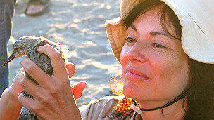 Patricia González y un playero