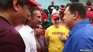 Sean Penn con Chávez