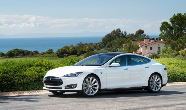 Tesla Model S blanco 20