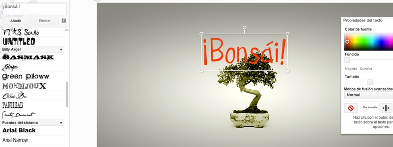 editar imágenes con Google+