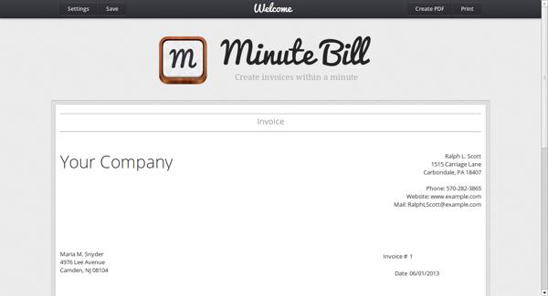 Minute Bill