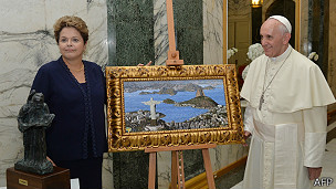 Dilma Rousseff, papa Francisco