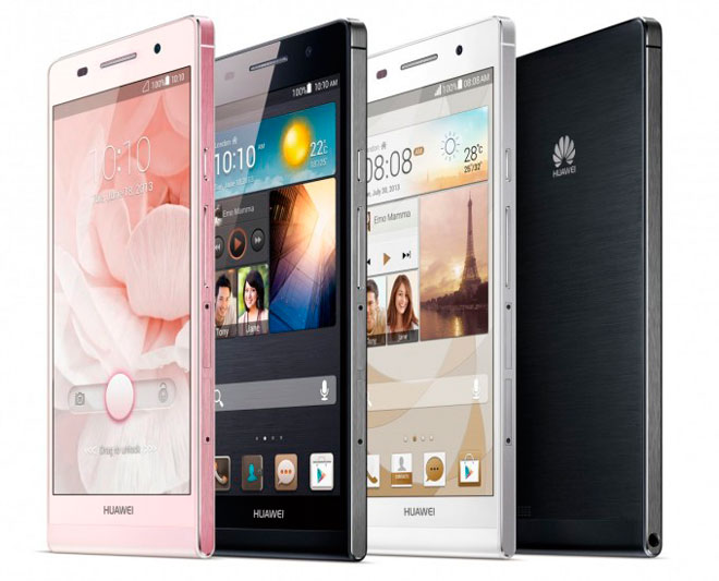 Diversidad de colores disponibles con el Huawei Ascend P6