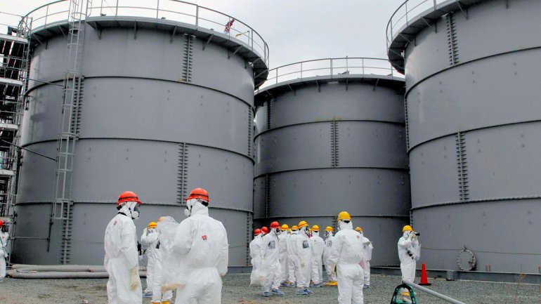 Trabajadores de la planta de Fukushima, Japón