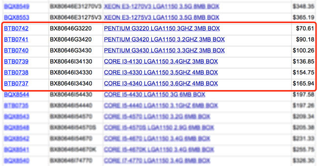 Intel Core i3 Haswell leak
