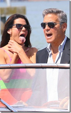 Sandra Bullock and George Clooney