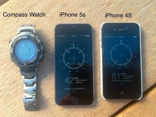 iPhone 5S posible fallo en brújula.