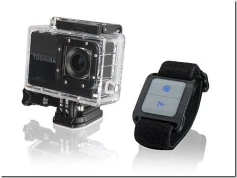 Camileo X-Sports with remote control on beauty