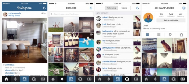 Instagram para iOS 7