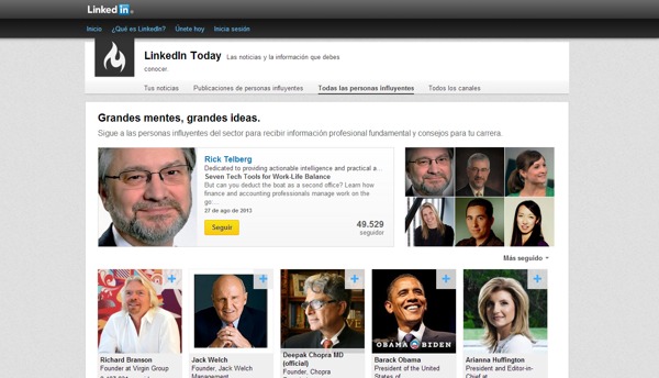 LinkedIn grandes personajes